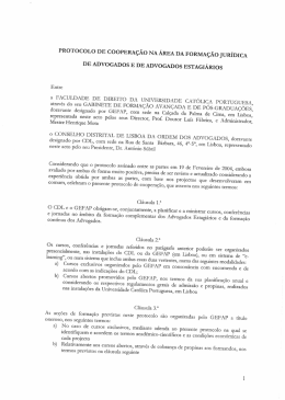 Protocolo de Coopera&ccedil;&atilde;o