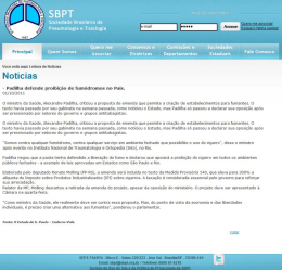Portal da Sociedade Brasileira de Pneumologia e Tisiologia