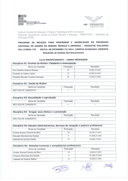 resultado da an&aacute;lise documental