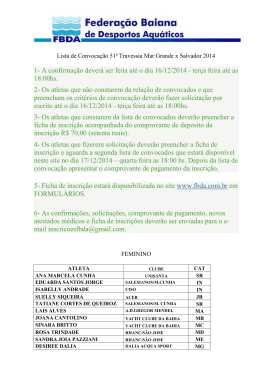 1- A confirmação deverá ser feita até o dia 16/12/2014