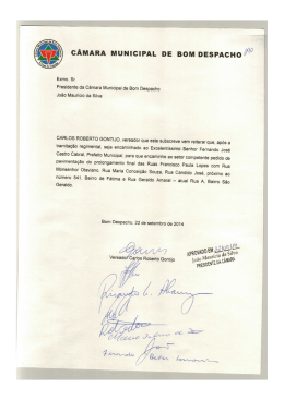 Presidente da Câmara Municipal de Bom Despacho João Maurício