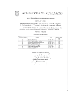 8&ordf; Promotoria de Justi&ccedil;a de Cascavel