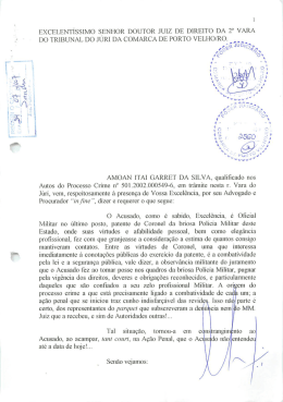 Amoan Itai Garret da Silva. - Tribunal de Justi&ccedil;a de Rond&ocirc;nia