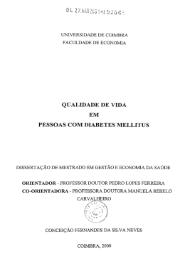 QUALIDADE DE VIDA - Estudo Geral