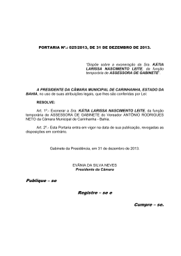 Publique &ndash; se Registre &ndash; se e Cumpre &ndash; se.