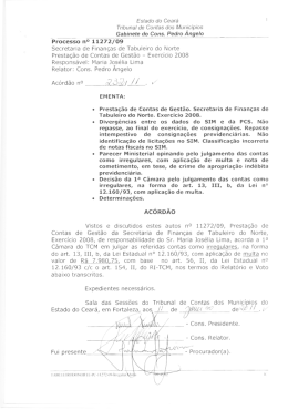 Gabinete do Cons. Pedro &Acirc;ngelo - TCM-CE