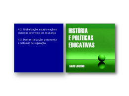 4.2. Globalização, estado-nação e sistemas de ensino em mudança