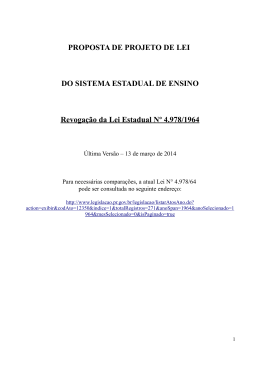 PROPOSTA - Secretaria de Estado da Educa&ccedil;&atilde;o do Paran&aacute;