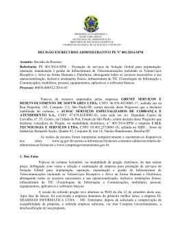 Decis&atilde;o de Recurso - Secretaria-Geral da Presid&ecirc;ncia da Rep&uacute;blica