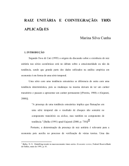 RAIZ UNIT&Aacute;RIA E COINTEGRA&Ccedil;&Atilde;O: TR.S APLICA*VES
