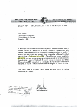 PnEFErruRA Municipal. DE ÇRISJAI-,INA.. a i
