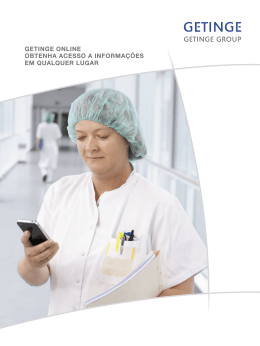 getinge online obtenha acesso a informações em qualquer lugar