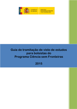 Gu&iacute;a Bolsistas Ci&ecirc;ncia Sem Fronteiras 2015