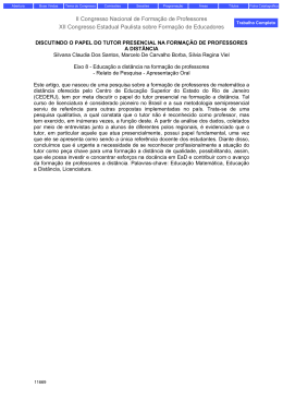 II Congresso Nacional de Forma&ccedil;&atilde;o de Professores XII Congresso