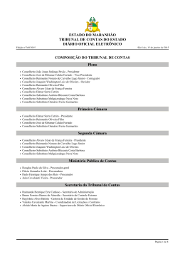 ESTADO DO MARANH&Atilde;O TRIBUNAL DE CONTAS DO ESTADO