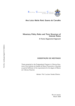 Ana Luiza Abr&tilde;ao Roriz Soares de Carvalho Monetary Policy Rules