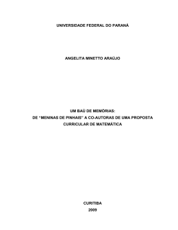 universidade federal do paraná angelita minetto araújo um baú de