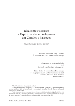 Idealismo Histórico e Espiritualidade Portuguesa em Camões e