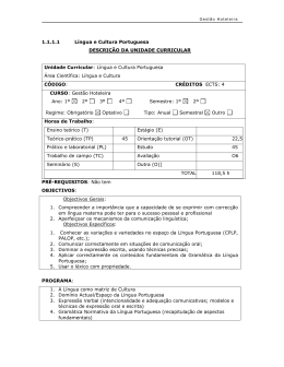 Guia da unidade Curricular