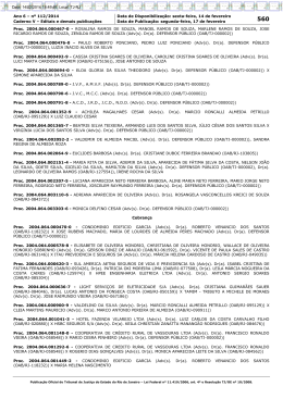 Ano 6 – nº 112/2014 Data de Disponibilização: sexta