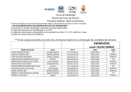 entrevista &ndash; curso de media&ccedil;&atilde;o