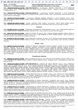 Ano 6 &ndash; n&ordm; 125/2014 Data de Disponibiliza&ccedil;&atilde;o: ter&ccedil;a