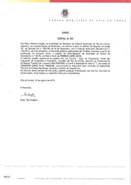 Edital n&ordm;85