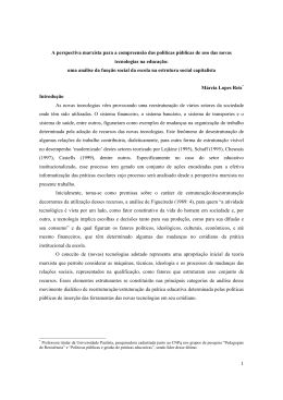 A perspectiva marxista para a compreens&atilde;o das pol&iacute;ticas
