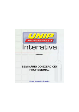 SEMIN&Aacute;RIO DO EXERC&Iacute;CIO PROFISSIONAL