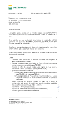 Veja aqui o documento apresentado pela Petrobrás.