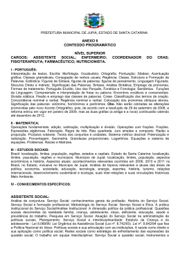 ANEXO II CONTE&Uacute;DO PROGRAM&Aacute;TICO N&Iacute;VEL SUPERIOR