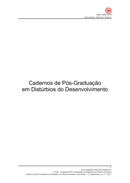 Apresenta&ccedil;&atilde;o e editorial