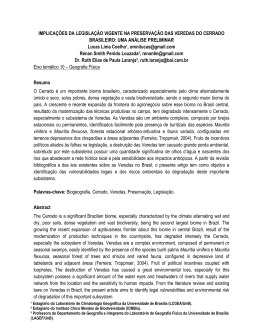IMPLICA&Ccedil;&Otilde;ES DA LEGISLA&Ccedil;&Atilde;O VIGENTE NA PRESERVA&Ccedil;&Atilde;O