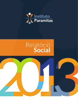 Relatório Social o - Instituto Paramitas