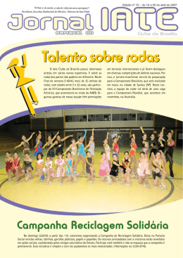 Edi&ccedil;&atilde;o n&ordm; 15 - Iate Clube de Bras&iacute;lia