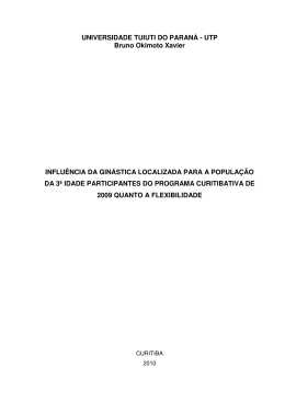 influencia da ginastica localizada para a populacao - TCC On-line