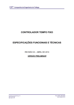 Revis&atilde;o 3.0 | 25/04/14 | Vers&atilde;o PRELIMINAR