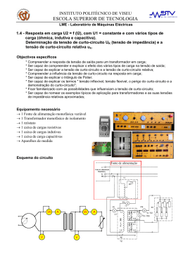 3&ordm; ensaio Pr&aacute;tico de transformadores