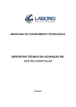 Gest&atilde;o Hospitalar - Faculdade Laboro