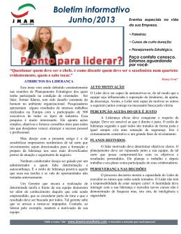 Boletim informativo Junho/2013