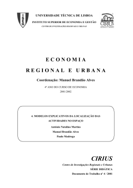 4. Modelos Explicativos da Localiza&ccedil;&atilde;o de Actividades no