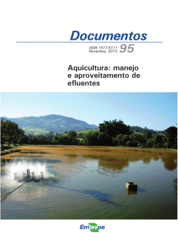 Aquicultura: manejo e aproveitamento de efluentes