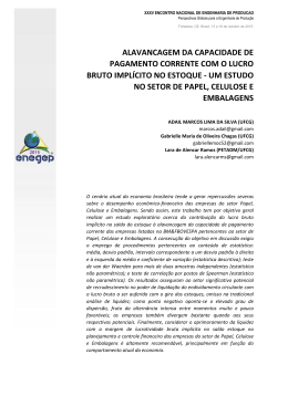 alavancagem da capacidade de pagamento corrente com