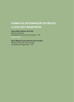 FORMAS DE DISCRIMINA&Ccedil;&Atilde;O DE PRE&Ccedil;OS: O CASO DOS