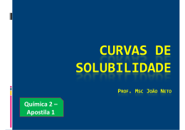 Qu&iacute;mica 2 - Apostila 1