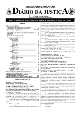 DI&Aacute;RIO DA JUSTI&Ccedil;A