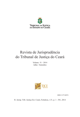 Volume 51 (2014) - Tribunal de Justi&ccedil;a do Estado do Cear&aacute;