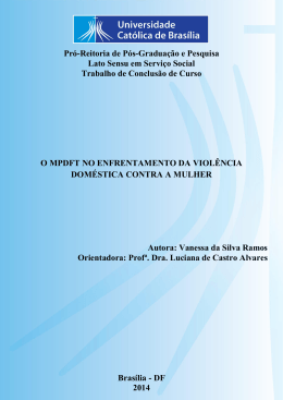 Vanessa da Silva Ramos - Universidade Cat&oacute;lica de Bras&iacute;lia