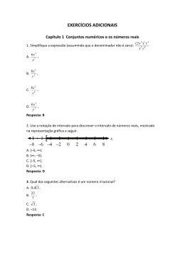 Exerc&iacute;cios adicionais