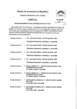 Sacav&eacute;m e Prior Velho - C&acirc;mara Municipal de Loures